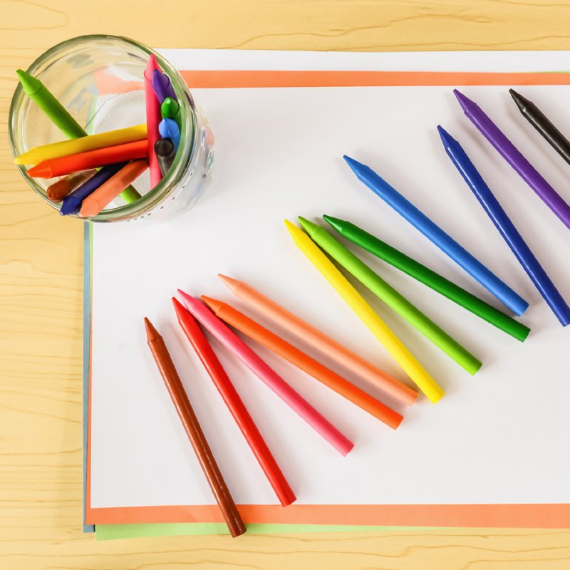 Kinderwaskrijtjes Plastidecor, doos met 12 kleuren